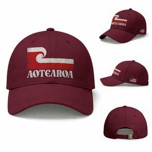 Aotearoa New Zealand Vintage Maori Flag Tino Rangatiratanga Baseball Cap