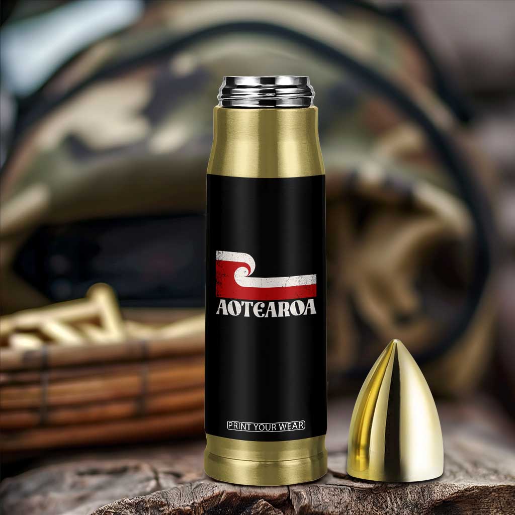 Aotearoa New Zealand Vintage Maori Flag Tino Rangatiratanga Bullet Tumbler TS11 Print Your Wear