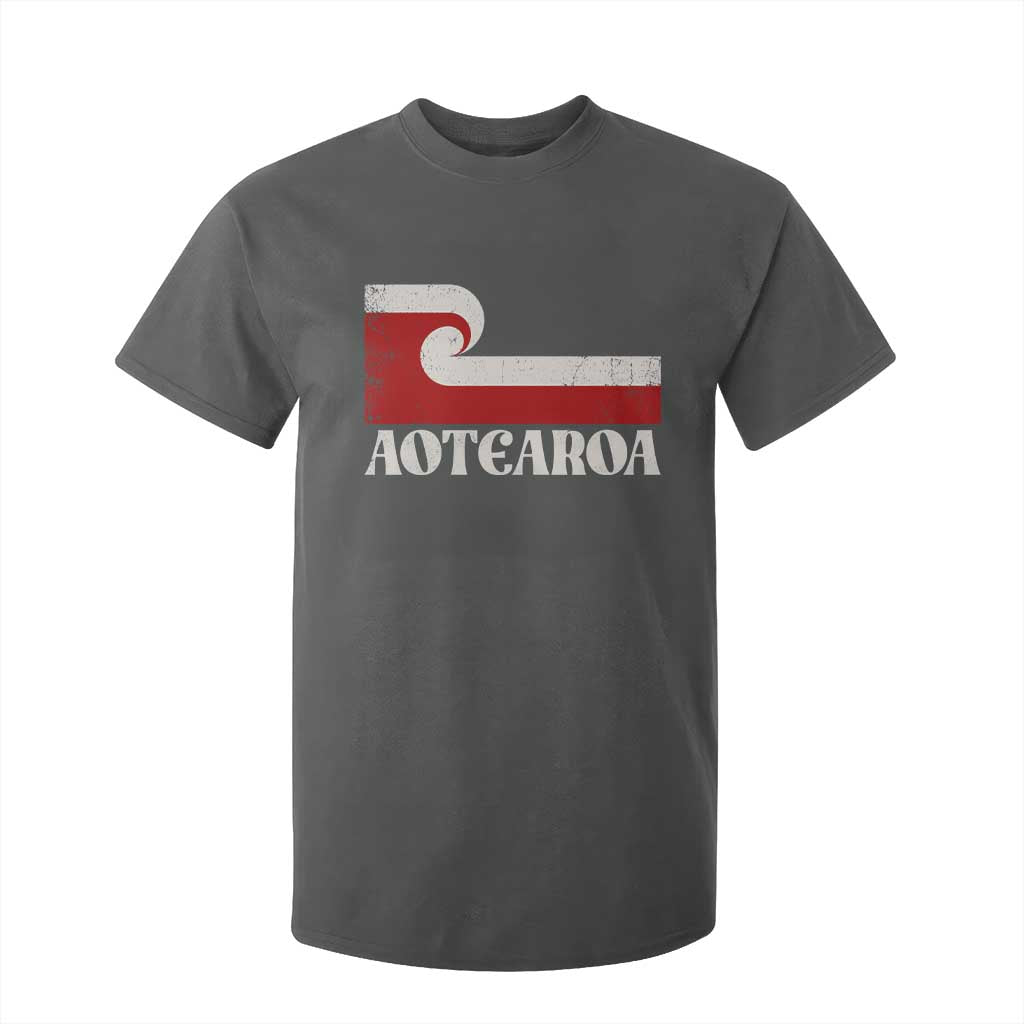 Aotearoa New Zealand Vintage Maori Flag Tino Rangatiratanga T Shirt For Kid