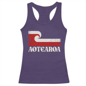 Aotearoa New Zealand Vintage Maori Flag Tino Rangatiratanga Racerback Tank Top
