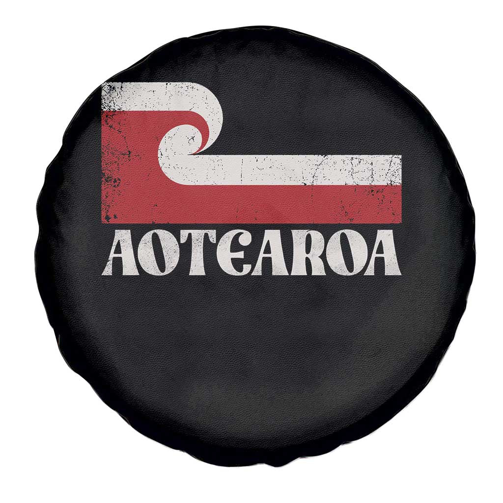 Aotearoa New Zealand Vintage Maori Flag Tino Rangatiratanga Spare Tire Cover TS11 Print Your Wear