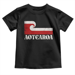 Aotearoa New Zealand Vintage Maori Flag Tino Rangatiratanga Toddler T Shirt