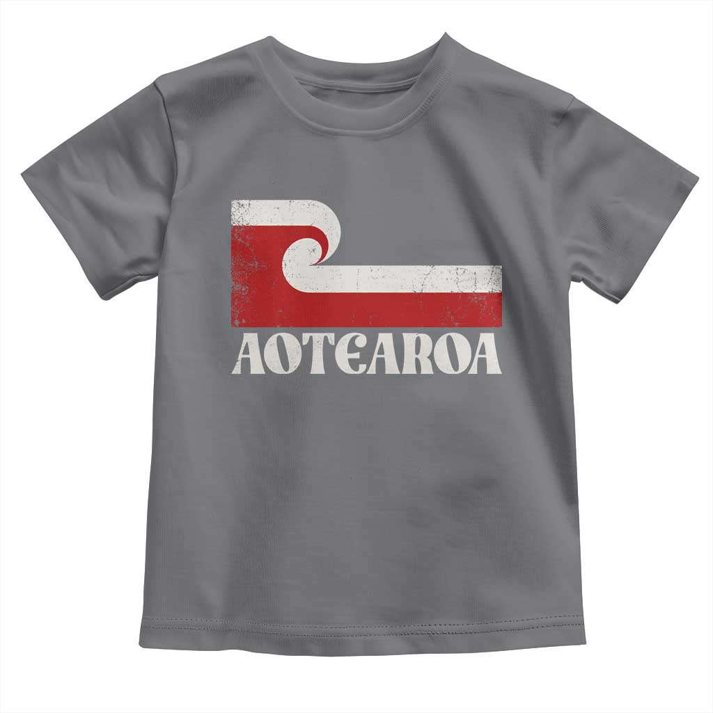 Aotearoa New Zealand Vintage Maori Flag Tino Rangatiratanga Toddler T Shirt