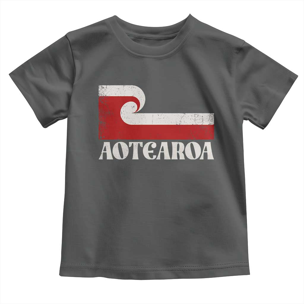 Aotearoa New Zealand Vintage Maori Flag Tino Rangatiratanga Toddler T Shirt