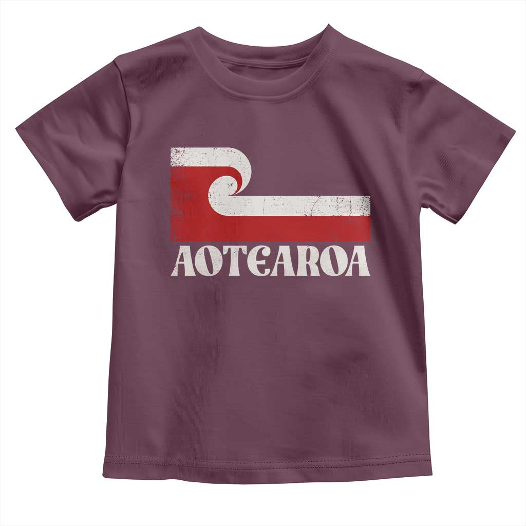 Aotearoa New Zealand Vintage Maori Flag Tino Rangatiratanga Toddler T Shirt