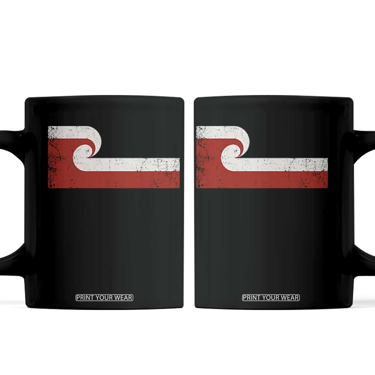 Maori Flag Tino Rangatiratanga Coffee Mug Polynesian Heritage New Zealand Pride TS11 Black Print Your Wear