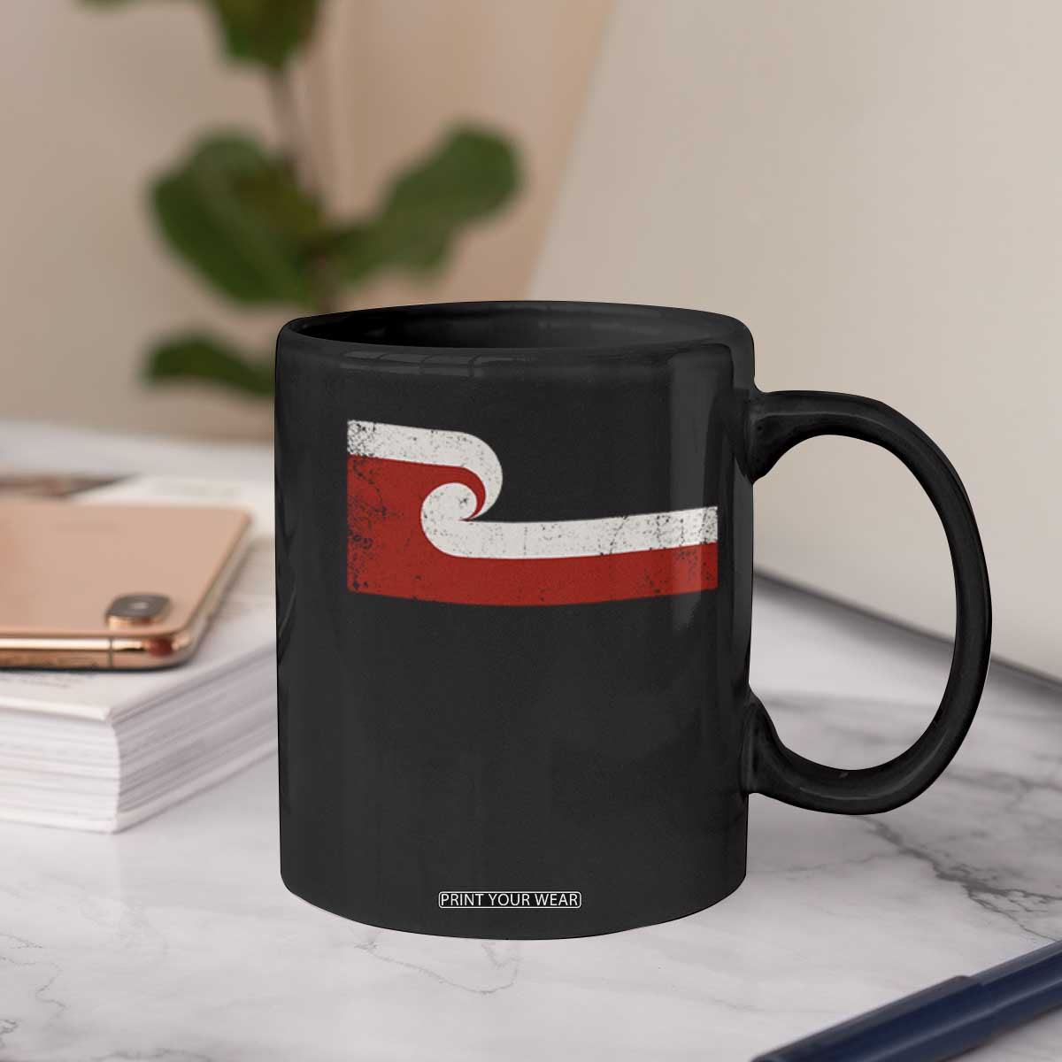 Maori Flag Tino Rangatiratanga Coffee Mug Polynesian Heritage New Zealand Pride TS11 Print Your Wear