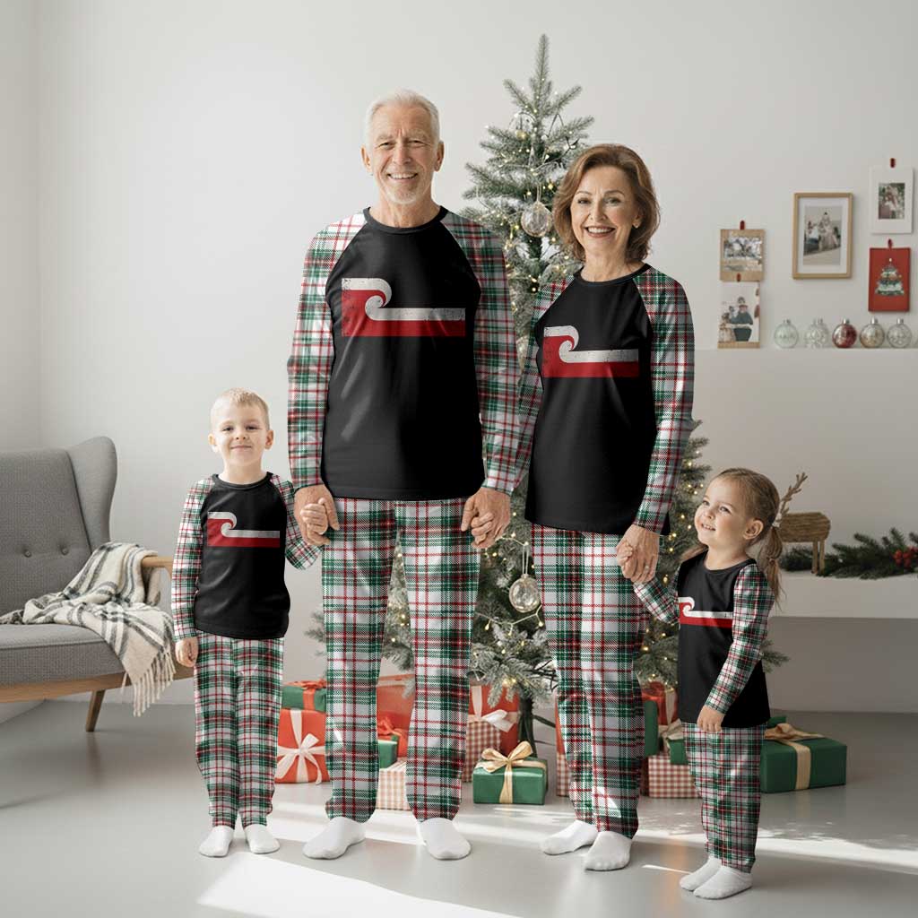 Maori Flag Tino Rangatiratanga Plaid Pajama Set Polynesian Heritage New Zealand Pride