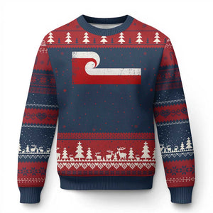 Maori Flag Tino Rangatiratanga Ugly Christmas Sweater Polynesian Heritage New Zealand Pride