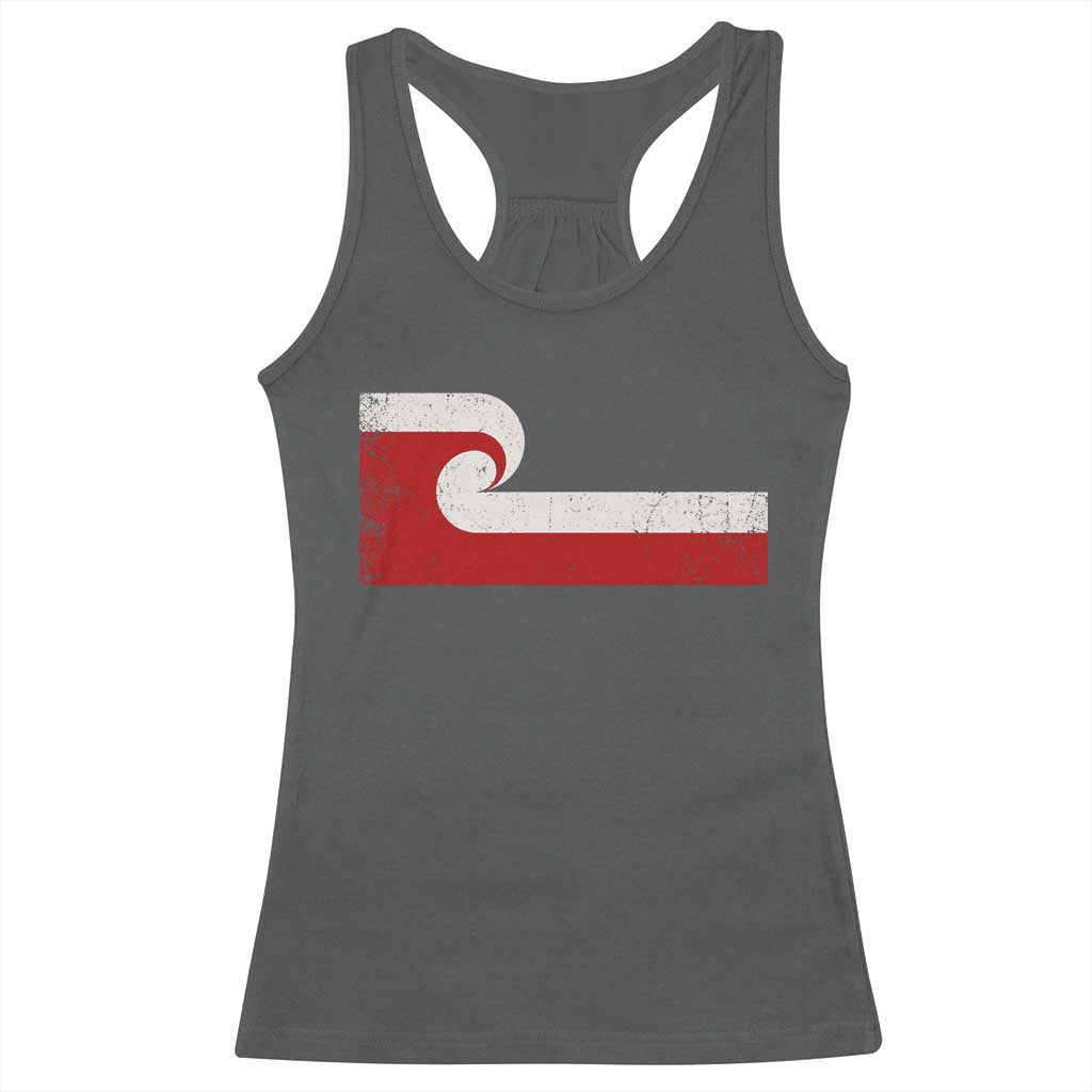 Maori Flag Tino Rangatiratanga Racerback Tank Top Polynesian Heritage New Zealand Pride