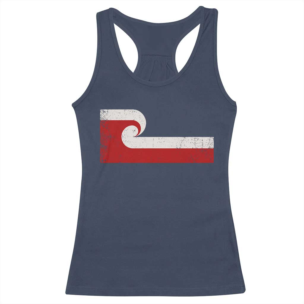 Maori Flag Tino Rangatiratanga Racerback Tank Top Polynesian Heritage New Zealand Pride
