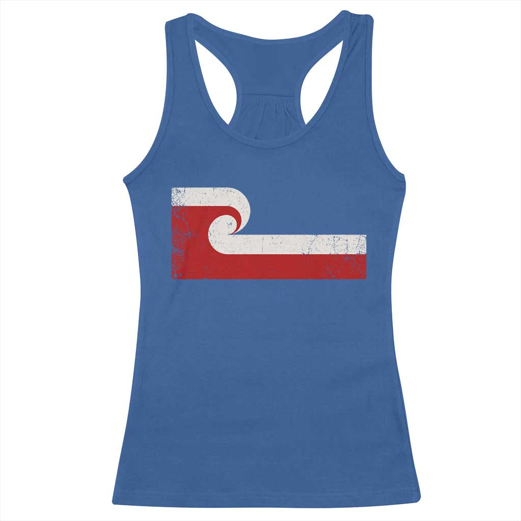 Maori Flag Tino Rangatiratanga Racerback Tank Top Polynesian Heritage New Zealand Pride