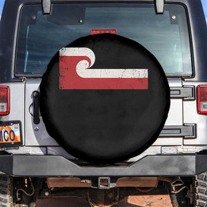 Maori Flag Tino Rangatiratanga Spare Tire Cover Polynesian Heritage New Zealand Pride TS11 No hole Black Print Your Wear