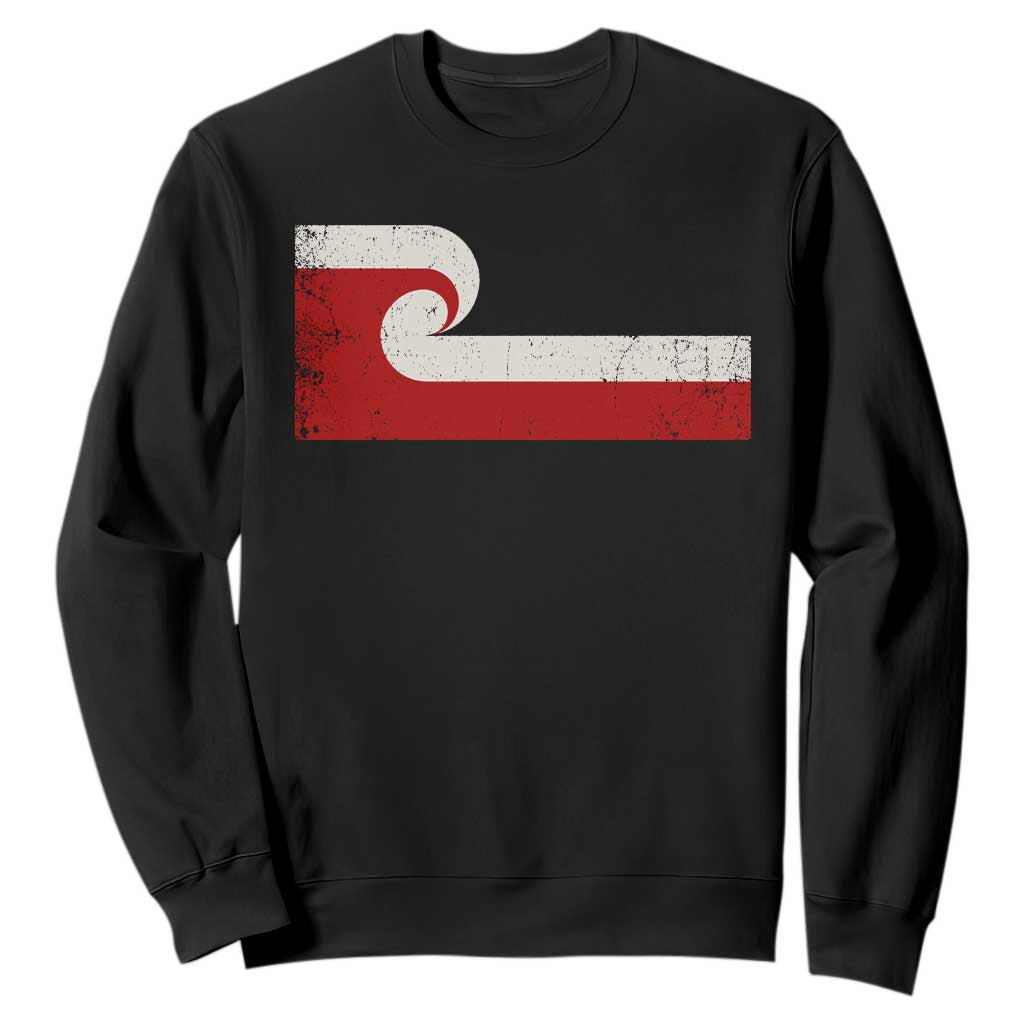 Maori Flag Tino Rangatiratanga Sweatshirt Polynesian Heritage New Zealand Pride