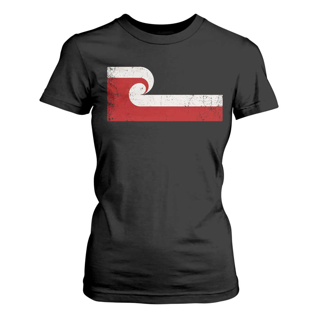 Maori Flag Tino Rangatiratanga T Shirt For Women Polynesian Heritage New Zealand Pride