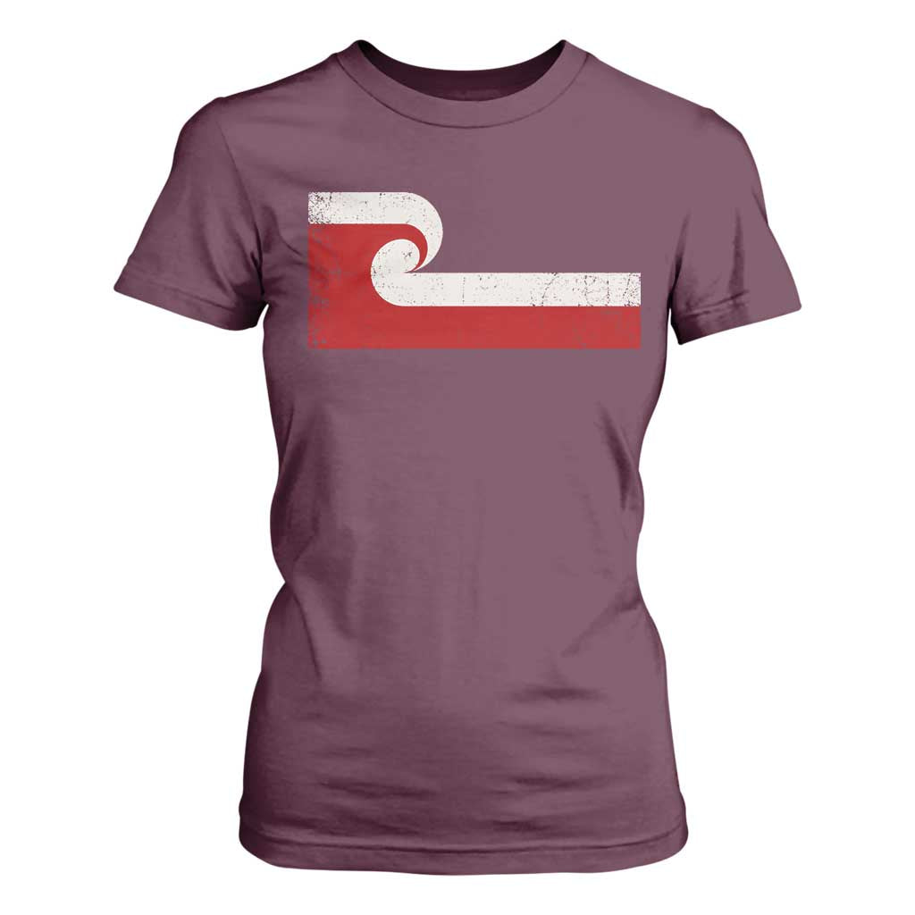 Maori Flag Tino Rangatiratanga T Shirt For Women Polynesian Heritage New Zealand Pride