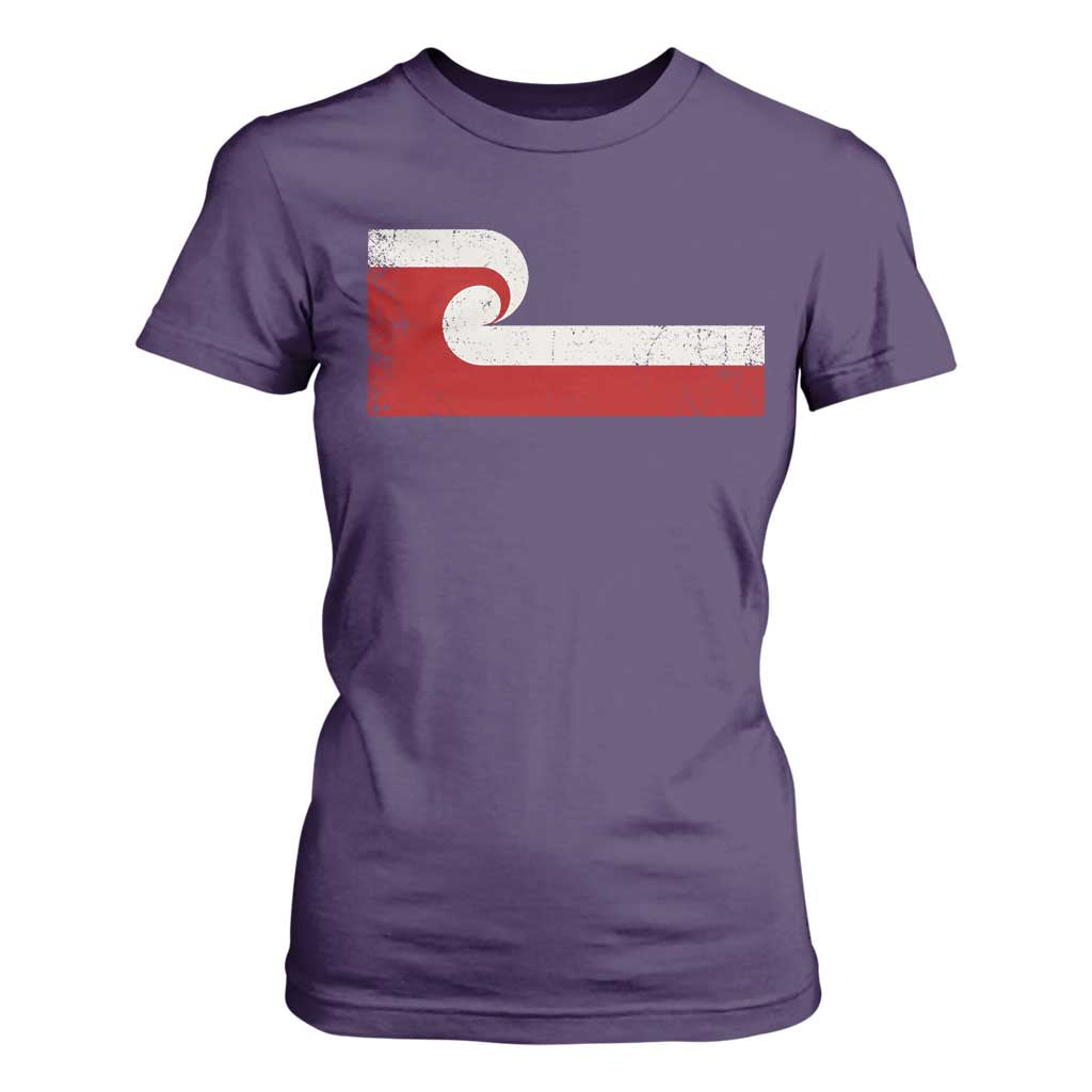 Maori Flag Tino Rangatiratanga T Shirt For Women Polynesian Heritage New Zealand Pride