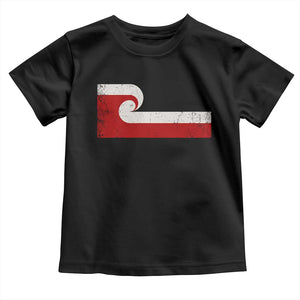 Maori Flag Tino Rangatiratanga Toddler T Shirt Polynesian Heritage New Zealand Pride