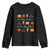 Thanksgiving Day Youth Sweatshirt Tis The Season To Be Thankful Pumpkin Ice Hockey Maple Leaf TS11 Black Print Your Wear