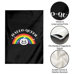 Halloween LGBT Garden Flag Hallo Queer Halloween Rainbow Pumpkin TS11 Print Your Wear