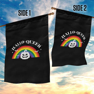 Halloween LGBT Garden Flag Hallo Queer Halloween Rainbow Pumpkin TS11 Print Your Wear