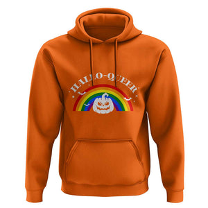Halloween LGBT Hoodie Hallo Queer Halloween Rainbow Pumpkin TS11 Orange Print Your Wear