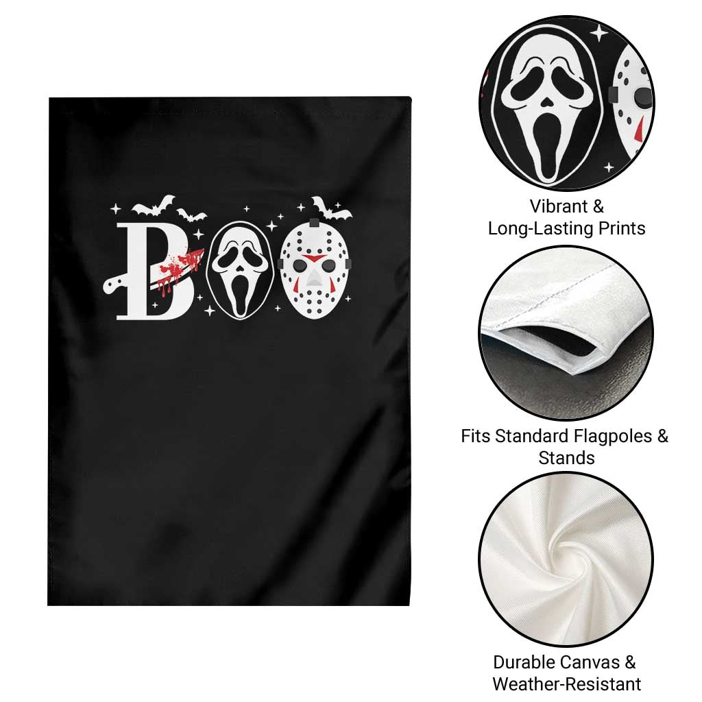 Halloween Garden Flag Boo Horror Murderer Masks Bat Spooky Season TS11 Print Your Wear
