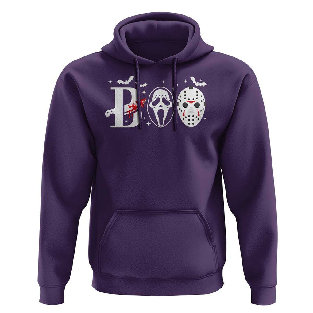 Halloween Hoodie Boo Horror Murderer Masks Bat Spooky Season TS11 Purple Print Your Wear