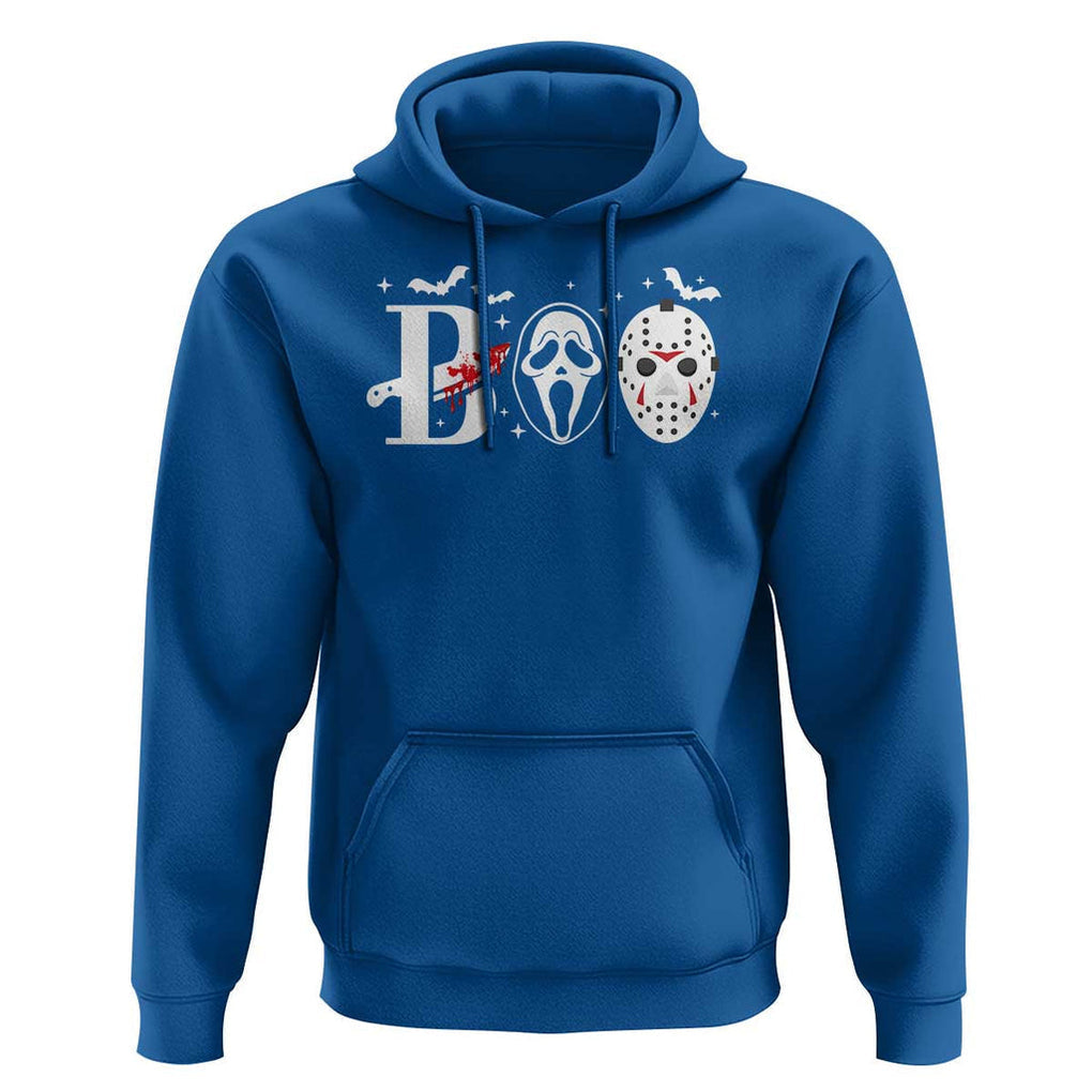 Halloween Hoodie Boo Horror Murderer Masks Bat Spooky Season TS11 Royal Blue Print Your Wear