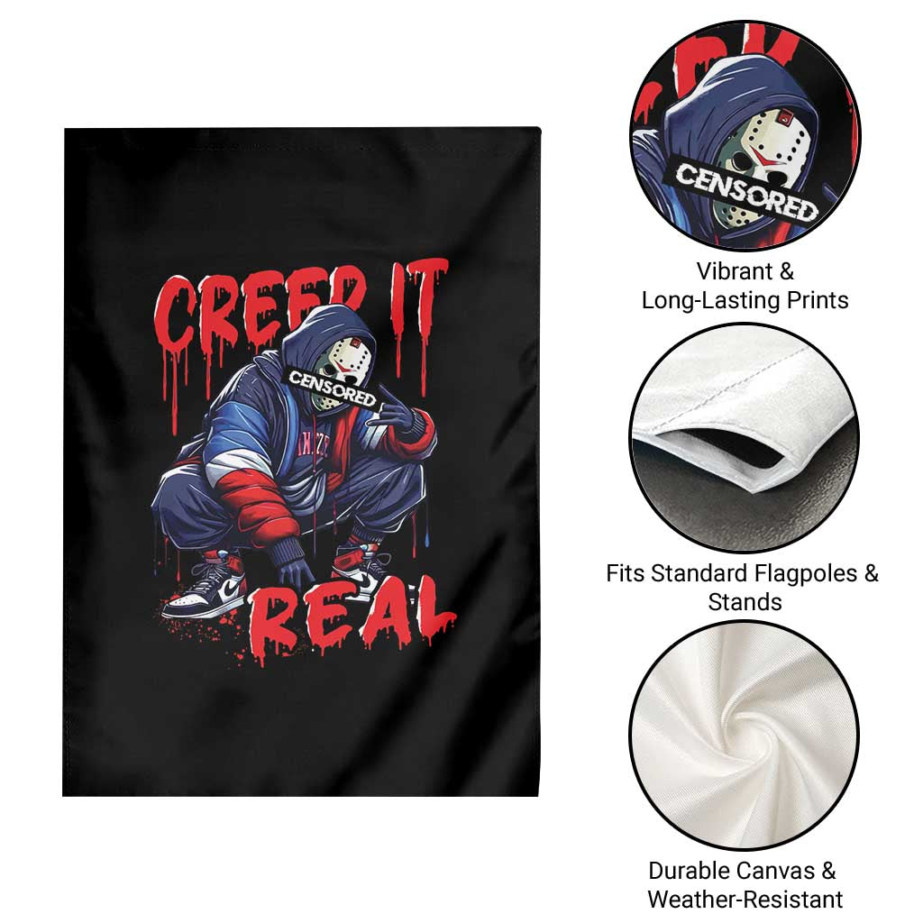 Halloween Garden Flag Creep It Real Horror Murderer Spooky Season TS11 Print Your Wear