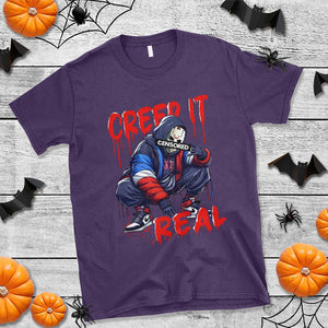 Halloween T Shirt Creep It Real Horror Murderer Spooky Season TS11 Purple Print Your Wear