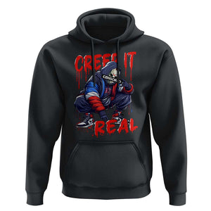 Halloween Hoodie Creep It Real Horror Murderer Spooky Season TS11 Black Print Your Wear