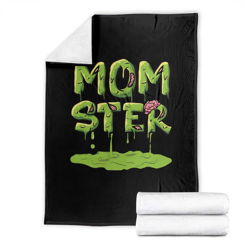 Funny Halloween Couple Throw Blanket Momster Monster Couple Matching TS11 Black Print Your Wear