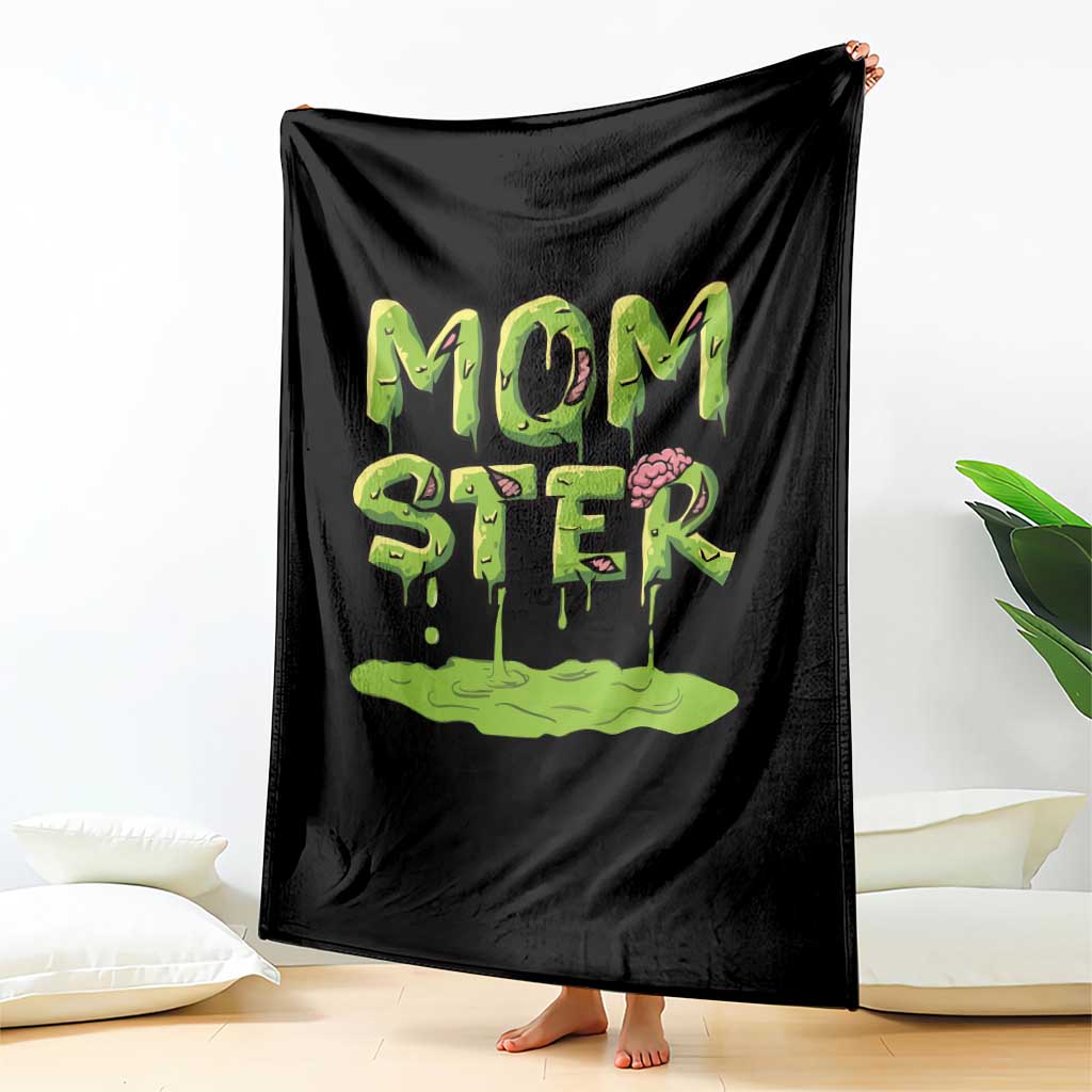 Funny Halloween Couple Throw Blanket Momster Monster Couple Matching TS11 Print Your Wear