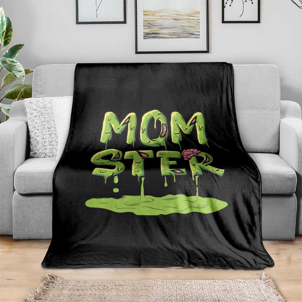Funny Halloween Couple Throw Blanket Momster Monster Couple Matching TS11 Print Your Wear