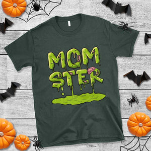 Funny Halloween Couple T Shirt Momster Monster Couple Matching TS11 Dark Forest Green Print Your Wear
