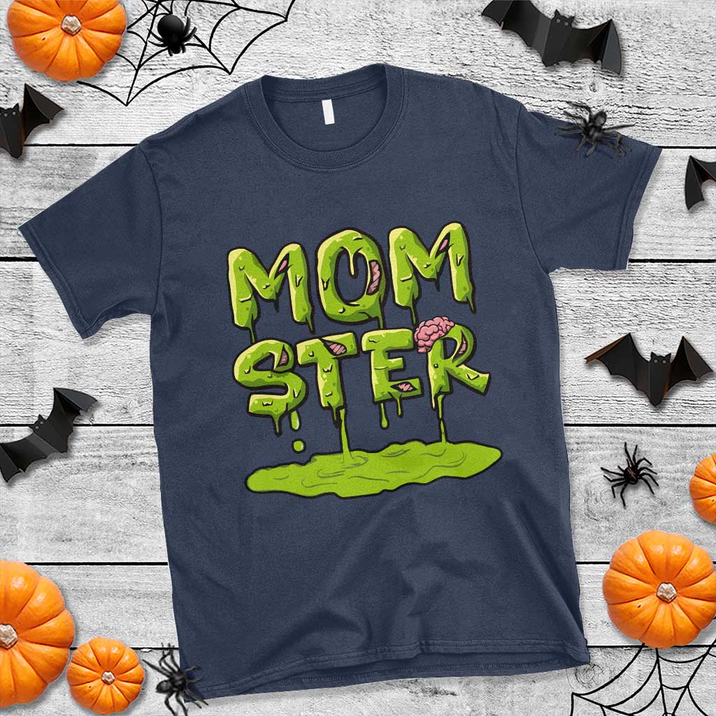 Funny Halloween Couple T Shirt Momster Monster Couple Matching TS11 Navy Print Your Wear