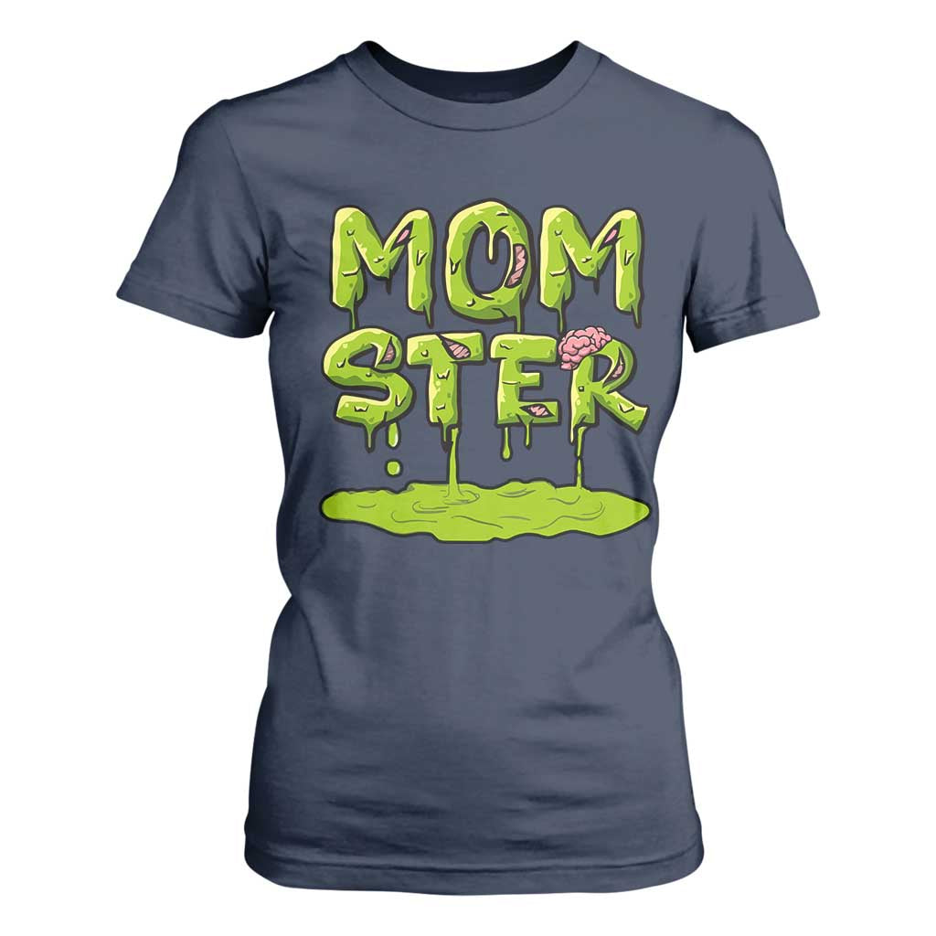 Funny Halloween Couple T Shirt For Women Momster Monster Couple Matching TS11 Navy Print Your Wear