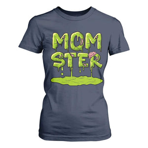 Funny Halloween Couple T Shirt For Women Momster Monster Couple Matching TS11 Navy Print Your Wear
