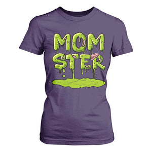 Funny Halloween Couple T Shirt For Women Momster Monster Couple Matching TS11 Purple Print Your Wear