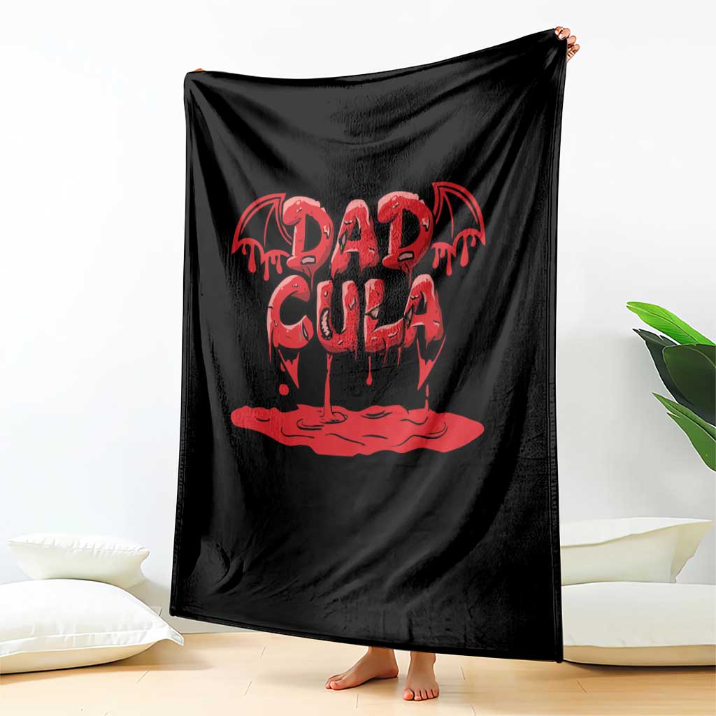 Funny Halloween Couple Throw Blanket Dadcula Dracula Couple Matching TS11 Print Your Wear