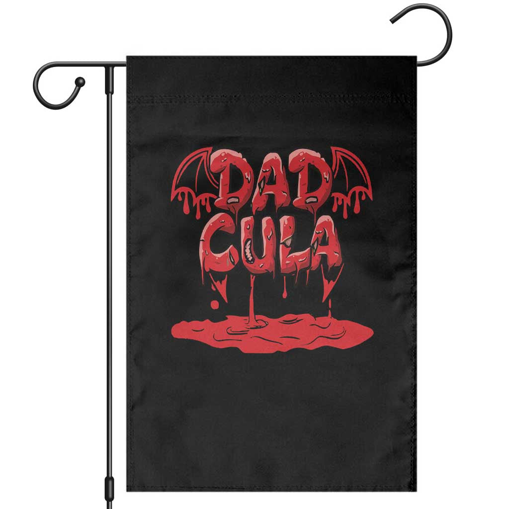 Funny Halloween Couple Garden Flag Dadcula Dracula Couple Matching TS11 Black Print Your Wear