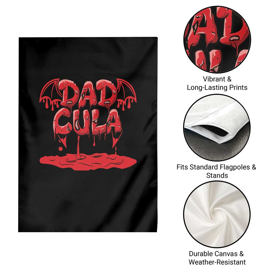 Funny Halloween Couple Garden Flag Dadcula Dracula Couple Matching TS11 Print Your Wear
