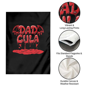 Funny Halloween Couple Garden Flag Dadcula Dracula Couple Matching TS11 Print Your Wear