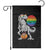 Halloween LGBT Garden Flag Scary Dinosaur Skeleton T rex Rainbow Moon TS11 Black Print Your Wear