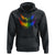 Funny Halloween LGBT Hoodie Jack O Lantern Scary Carved Pumpkin Face Rainbow Flag TS11 Black Print Your Wear