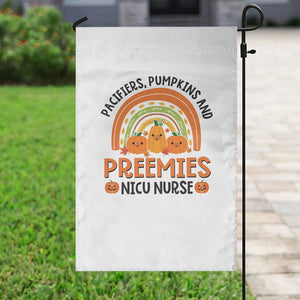 Halloween Nurse Garden Flag Pacifiers Pumpkins And Preemies Baby Pumpkin Rainbow Fall Season TS11 Print Your Wear