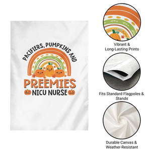 Halloween Nurse Garden Flag Pacifiers Pumpkins And Preemies Baby Pumpkin Rainbow Fall Season TS11 Print Your Wear