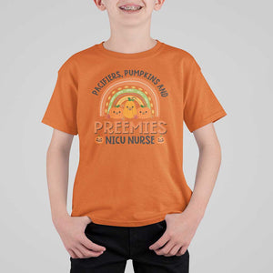 Halloween Nurse T Shirt For Kid Pacifiers Pumpkins And Preemies Baby Pumpkin Rainbow Fall Season TS11 Orange Print Your Wear