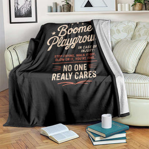 Welcome To The Boomer Playground Throw Blanket Funny Baby Boomer Generation TS11 Print Your Wear